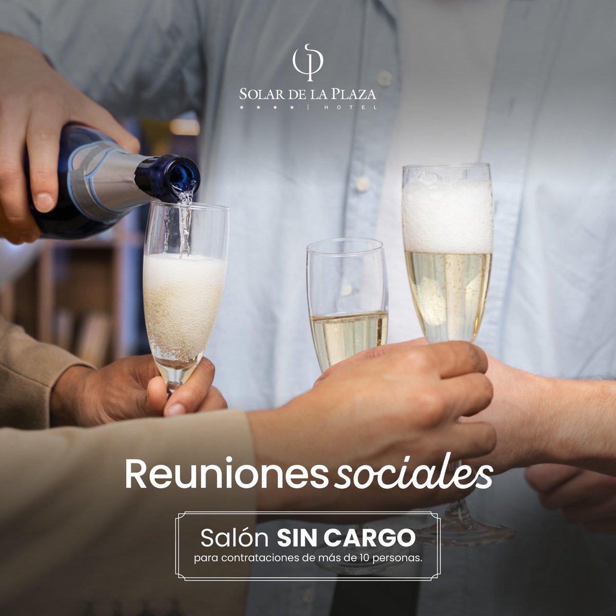 Elegí Solar para tus eventos y disfrutá en un entorno relajado.

Ponemos a tu disposición un salón sin cargo para contrataciones de más de 10 personas.

Consultas: (0387) 431 5111
reservas@solardelaplaza.com.ar

#Salta #SaltaCapital #HotelSalta #SaltaLaLinda #Hotel #Hotelería