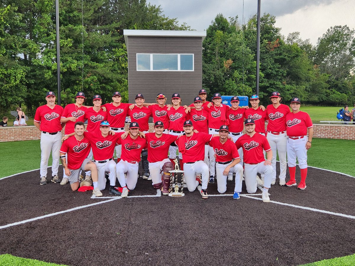richgamber's tweet photo. Champions

The Bull @Dgamber25 and Patch @patrickdinen  ... The starting battery for @b2_baseball Bulls 22U ... Western Reserve Collegiate League  Championship Game

@MHSwildcatbsb https://t.co/YlDZmK6VjH