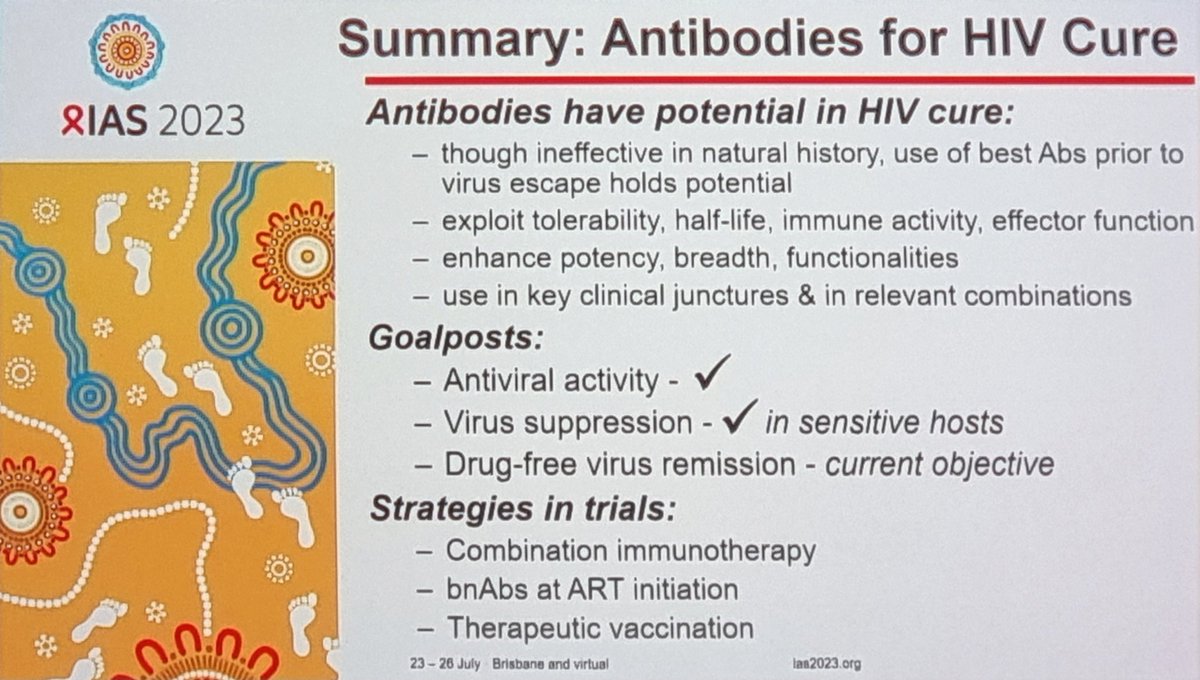 MWeerasuria's tweet photo. Wow. Thank you @katharine_bar for summarising the potential of antibody therapies in #HIVcure at #IAS2023. As an early career researcher, I was amazed by your clear and entertaining talk on such a complex concept. 👏🏽👏🏽👏🏽 https://t.co/DgbX5MlYsA