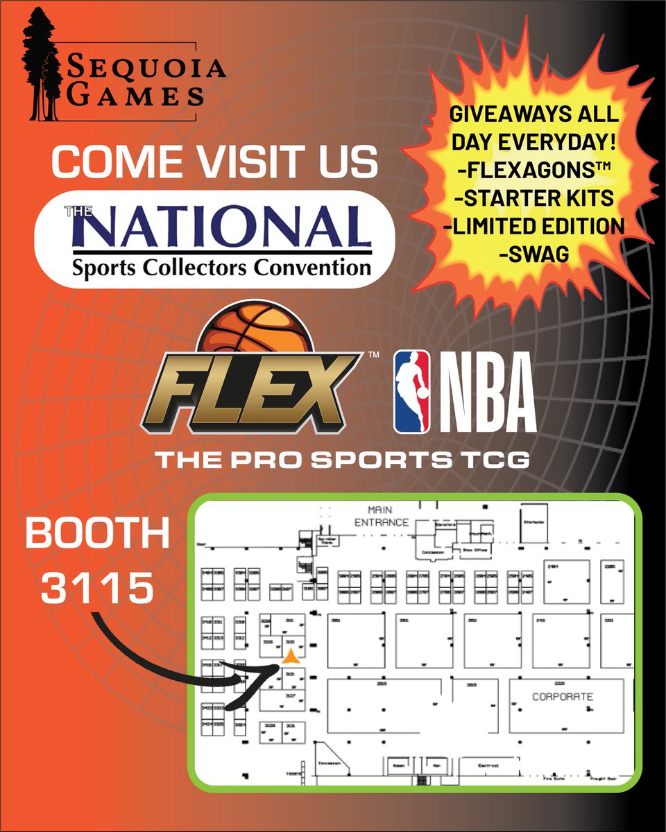 July 26-30. Giveaways all day everyday 😤😤😤. Special pricing for <a href="/nsccshow/">The National Sports Collectors Convention Inc.</a> guests and VIPs. Come check out the all new Series 3 and pick up the last of Series 2!!
#NBA #basketball #national #sports #collectors #convention