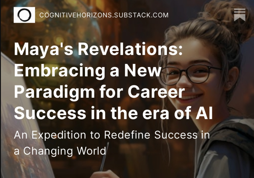 mundos_ai's tweet photo. In its first release, Cognitive Horizons takes you on an adventure through the story of Maya, a fictional character navigating a path of self-discovery in a world where AI is ubiquitous:

#ArtificialIntelligence #education #Careers https://t.co/ZFO8UesjLw