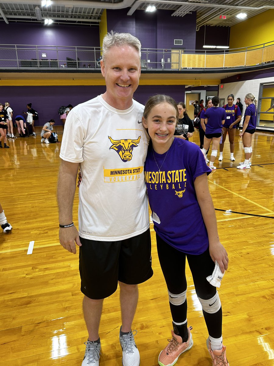 Thank you to <a href="/MinnStVBall/">Minnesota State Volleyball</a> for the Elite Camp yesterday.  Loved working with the coaches and players.  Had such a great time.  Loved being there with my sister as well.