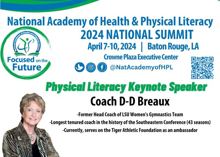 📣We are excited about our physical literacy keynote speaker for the NAHPL National Summit - D-D Breaux! 

Coach Breaux's dedication to mentorship &amp; leadership has not only shaped exceptional athletes but has also instilled valuable lessons &amp; confidence in countless individuals.