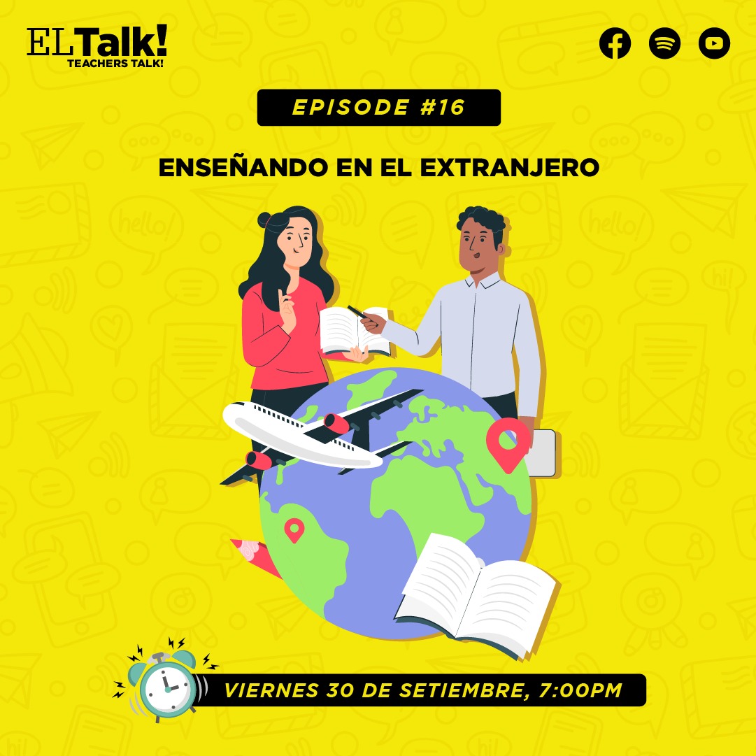 eltalkperu's tweet photo. Ep. 16 ‘Teaching abroad’📷
Conversamos con Joel Gabonal desde USA y Marggiori Arévalo desde Australia quienes nos contarán sobre sus experiencias enseñando fuera del país y cómo lograron hacerlo 📷📷📷📷
Spotify: https://t.co/1GMAjU6WTE
YouTube: https://t.co/JPQogvHcr7 https://t.co/n7wQc0M6tq
