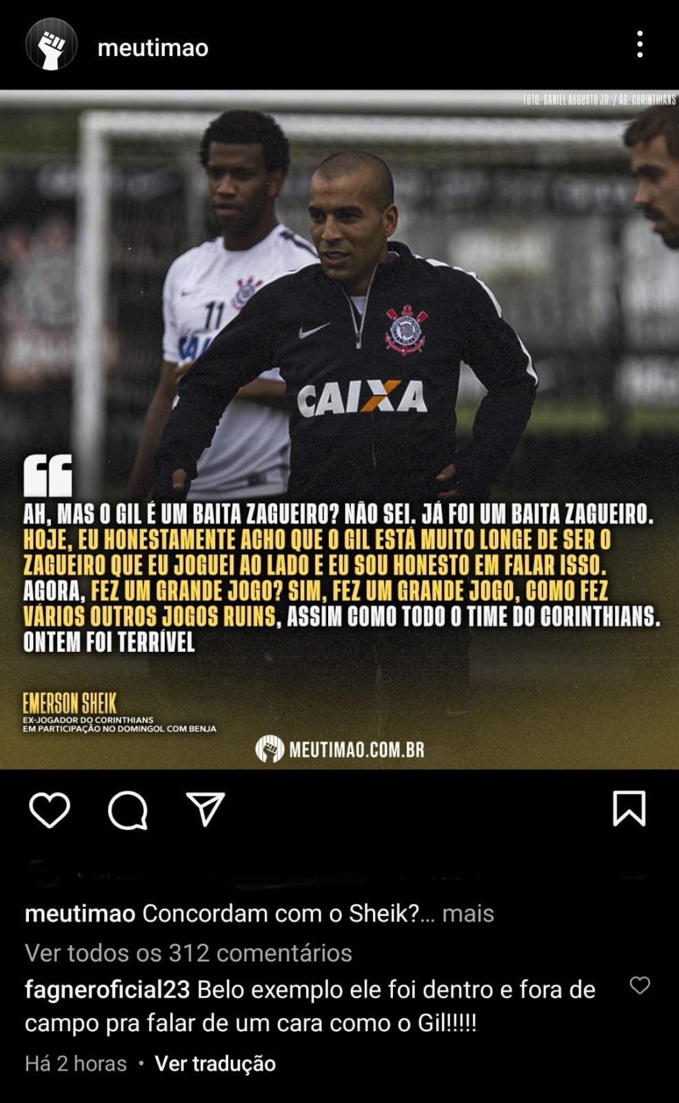 jogo ontem corinthians