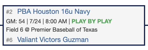 2023 16U WWBA Texas State Championship Semifinals Are Set For Monday! Be Sure To Follow Along Here: perfectgame.org/events/Bracket…