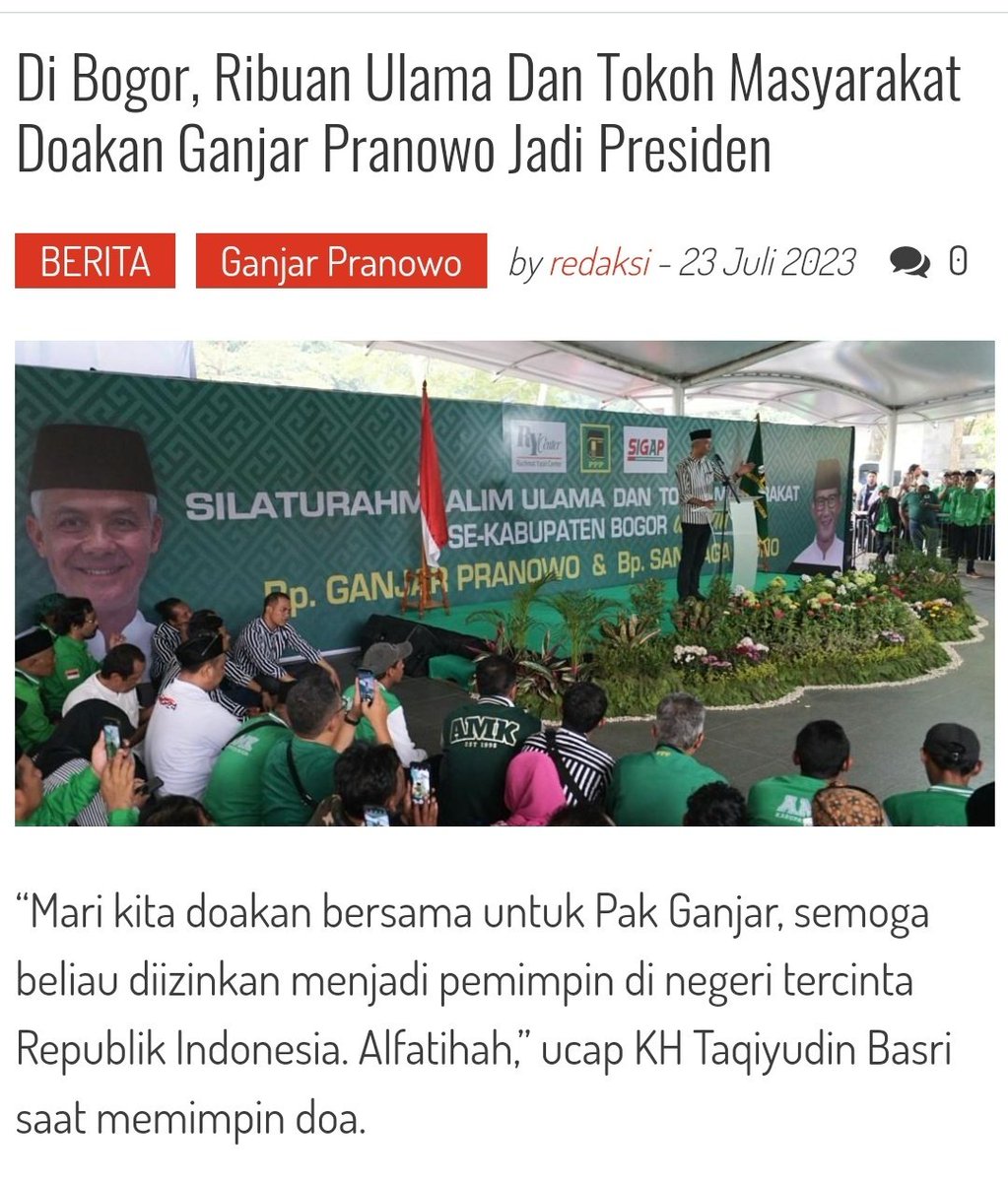 Di Bogor, Ribuan Ulama dan Tokoh Masyarakat Doakan Ganjar Pranowo Jadi Presiden infosepeda.id/2023/07/23/di-…