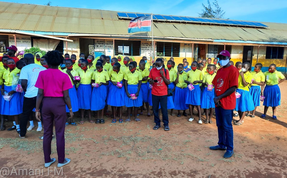 Proud to make a difference! We are keeping vulnerable girls in Tana River County Kenya in school by providing sanitary towels and empowering them with hygiene education. Together, we're breaking barriers and creating brighter futures! 💪📷#GirlsEmpowerment #Tanarivercounty