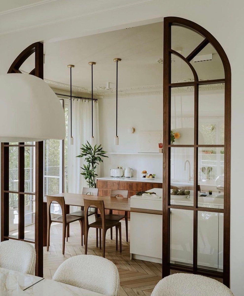 These internal glazed arch doors though... 📸@verocotrel ___________________ We are BHD @britishhomedesign • Architecture & Interior Design Studio tagging inspirational home design with our label of approval • ___________________