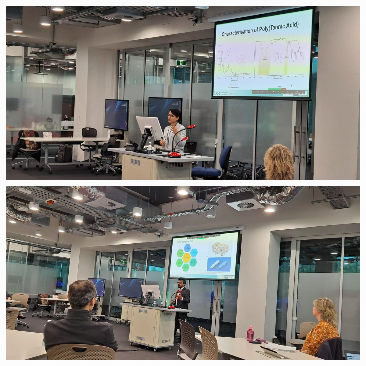 InnovationM3d's tweet photo. Day 3 of the M3D Brisbane Meeting

Great presentations by the researchers at #qut and #anu on the research projects that they are currently working on.
#mining #nanoparticles #entrepreneurship #cartilage #dissolution #scaffold #additivemanufacturing #antibacterial https://t.co/yt5GpCK6De
