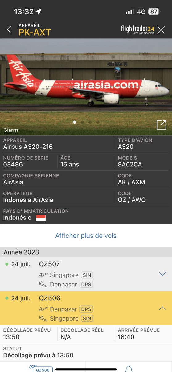 aldomacair's tweet photo. Bye-bye #DPS direction #SIN 
Next fly #AF257 #SIN #CDG ✈️✈️✈️ https://t.co/pAleRRMaA8