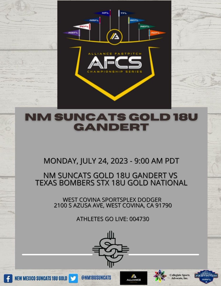 NM SUNCATS 18U GOLD - GANDERT tweet media