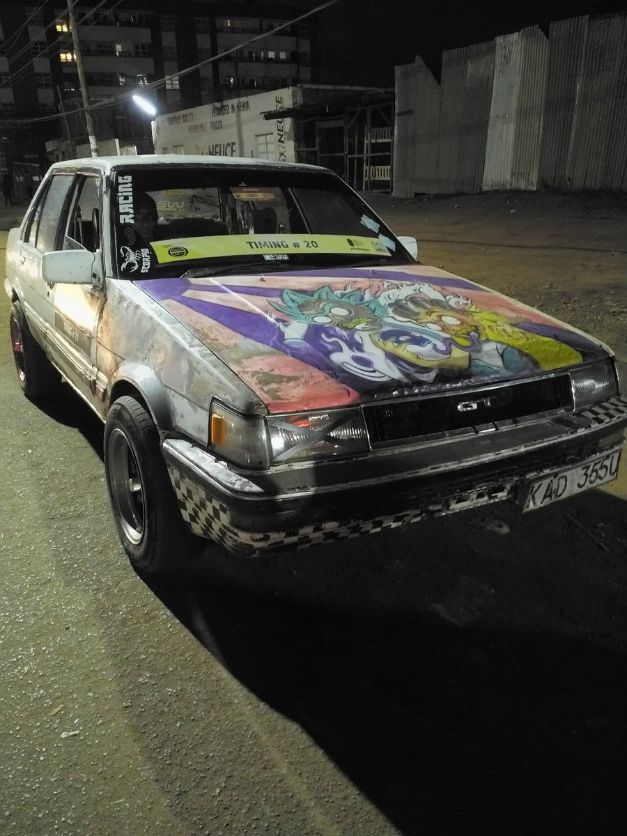 gari_za_kenya_'s tweet image. Below is the corolla AE 82  with production from 1983 to 1987 it came in a 4A-ge since its a gt 
shares the chassis with the trueno and Levin 
Great car. Probably your dad's first car.