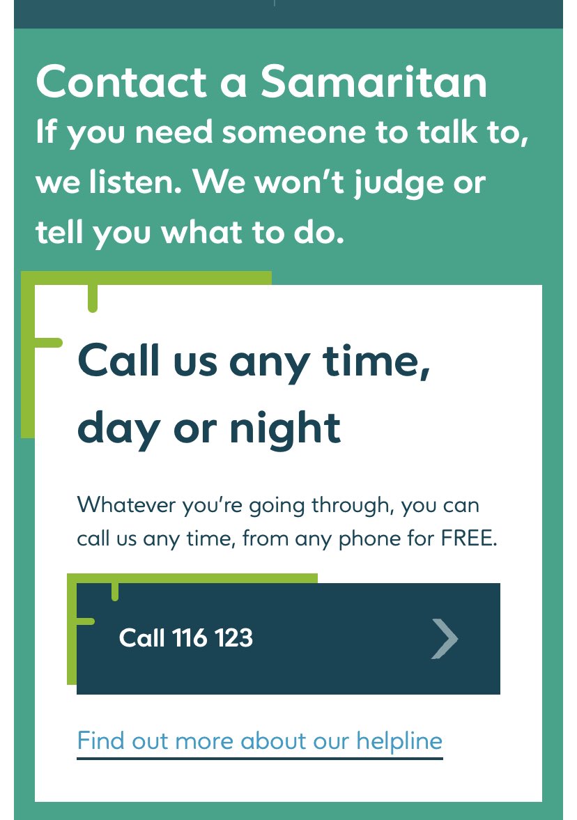 Morning all, today is National Samaritans Awareness Day so instead of the usual gif I’m posting the number to call if you are in the UK or the Republic of Ireland and you need someone to talk to. I hope you all have the best Monday possible #WeListen