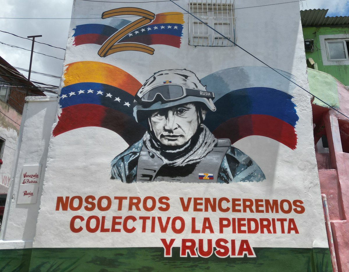 Mural Del Presidente Vladimir Putin y En Apoyo a Rusia Fue Inaugurado El Pasado Sábado 22 De Julio 2023 En El 23 De Enero.

El Mural Fue Realizado Por El Pintor Nelson Santana De La Brigada Muralista Del Colectivo La Piedrita, En La Comunidad La Piedrita.

#Rusia #Venezuela