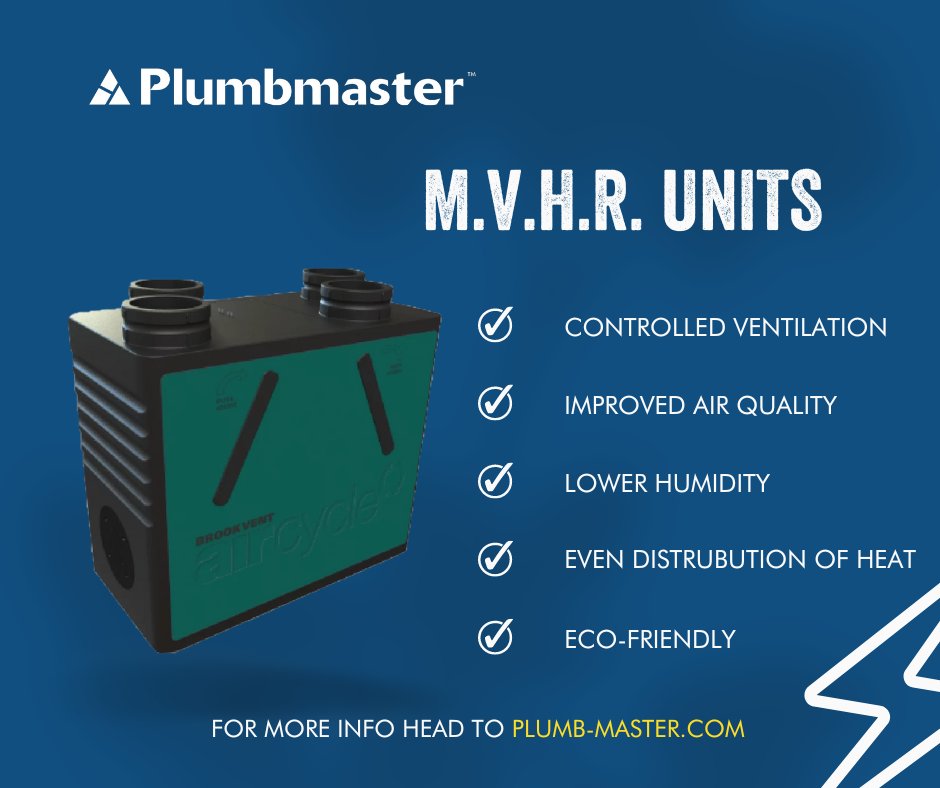 Mechanical Ventilation Heat Recovery (MVHR) Units! 

An essential component of a well-heated and ventilated home👌