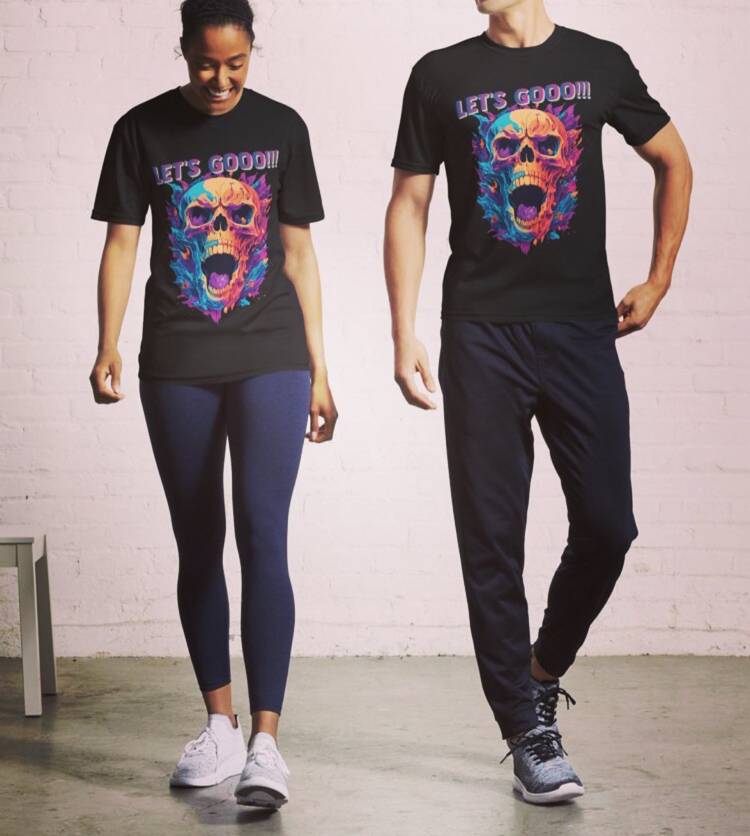 Let's Gooo!!! Screaming Skull T-Shirt

redbubble.com/i/t-shirt/Let-…