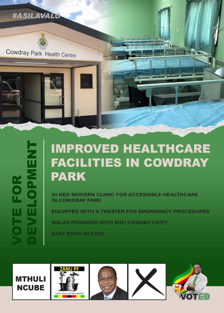 This Friday, President @edmnangagwa will be in Bulawayo, for the official opening of the 40 bed Cowdray Park clinic equipped with a maternity ward.His vision in developing Zimbabwe under the mantra #leavingnooneandnoplacebehind is a masterstroke
#EDelivers 
#EDWorks