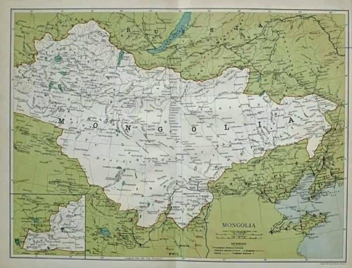 Монголын газрын зураг.
20-р зууны эхээр Англид хэвлэжээ😲