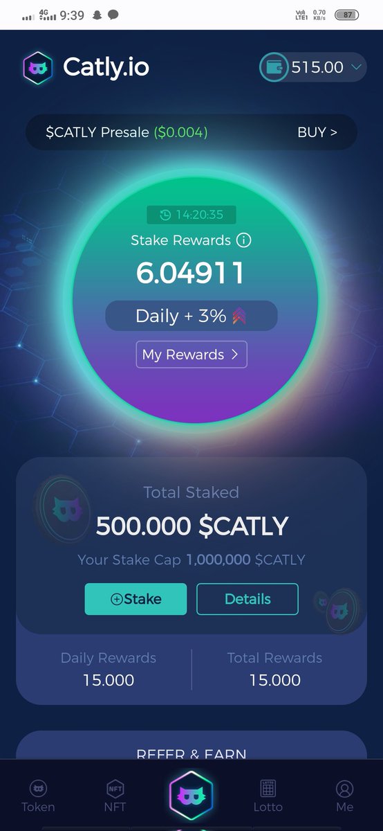 Nero_VT1003's tweet photo. 500 $CATLY AIRDROP PASSIVE INCOME STAKE TO EARN 🤯
https://t.co/hxcrRk6pcQ https://t.co/h8BqNrcViz