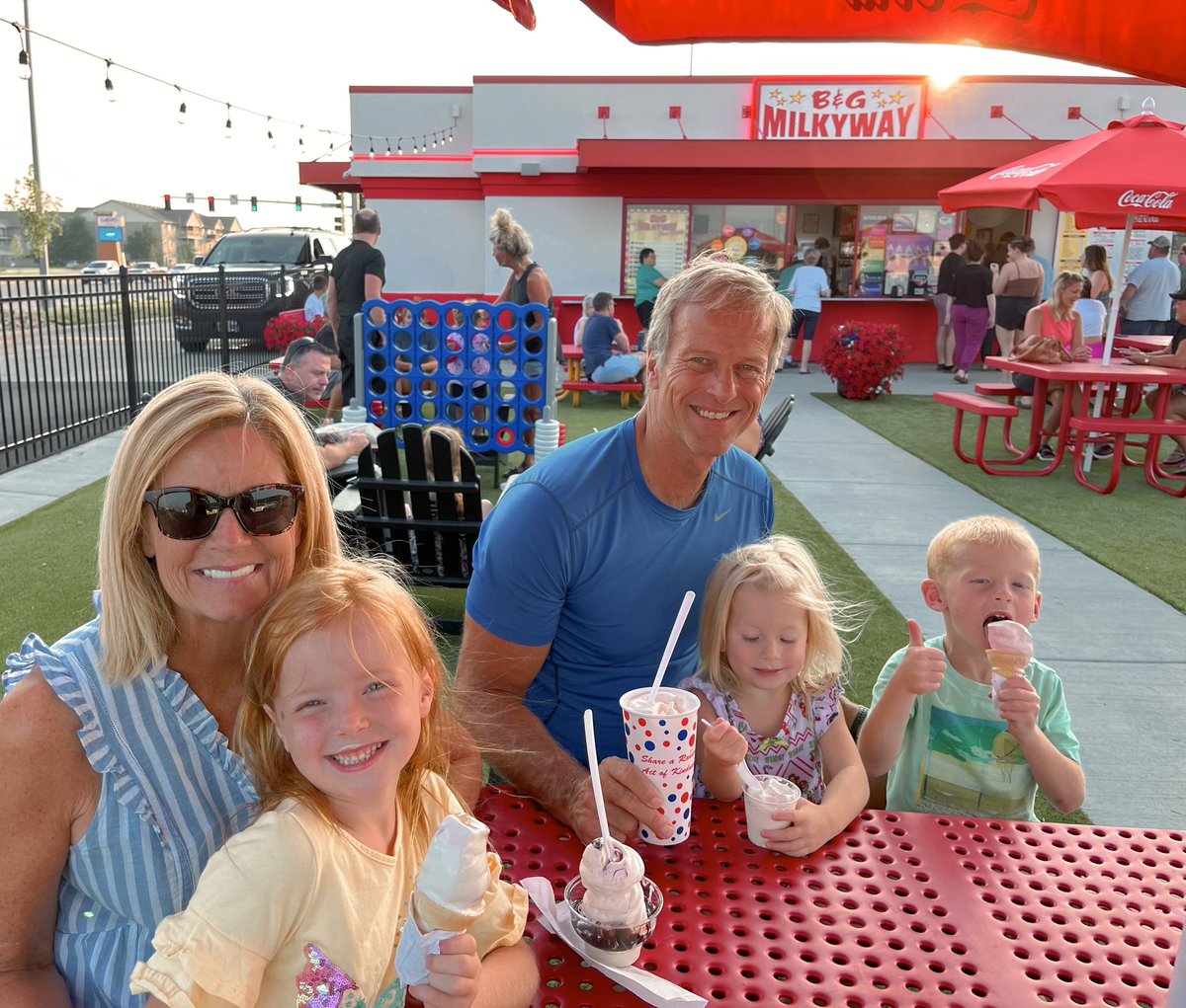 LeaderJohnThune's tweet photo. Watching the grands make ice cream disappear #summervibes #sdsummer #heresthescoop🍦 https://t.co/kqu56tTszp