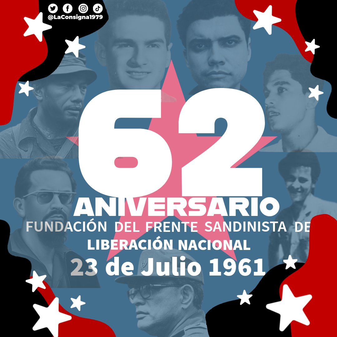 El 23 de julio de 1961 marcó un hito histórico en la lucha por la liberación de Nicaragua, con la fundación del Frente Sandinista de Liberación Nacional (FSLN). Hoy, en el 62 aniversario de esta importante fecha, el FSLN destaca todos los esfuerzos de sus fundadores y líderes.