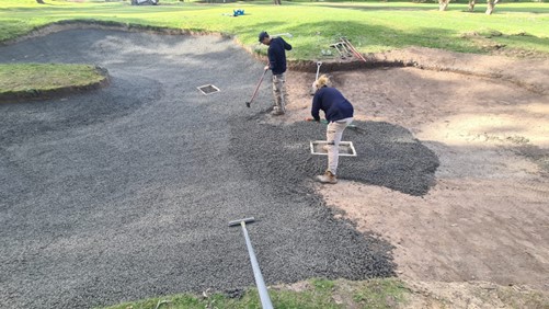 centaurap's tweet photo. Check out the completion of our very first Capillary Bunker at the picturesque Morack Public Golf Course and Driving Range in Victoria, Australia. Special thanks to Supt Kane Brock and Project Mgr Sean Griffin from @Programmed Turnpoint for their fantastic efforts. @CapConGolf https://t.co/WHus7Y5UTd
