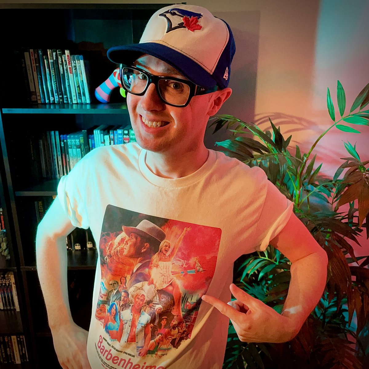 drudru1986's tweet photo. I Barbenheimer-ed and all I got was this awesome t-shirt (and lifetime cinematic memories with the squad)! https://t.co/Xl9lVejO7A