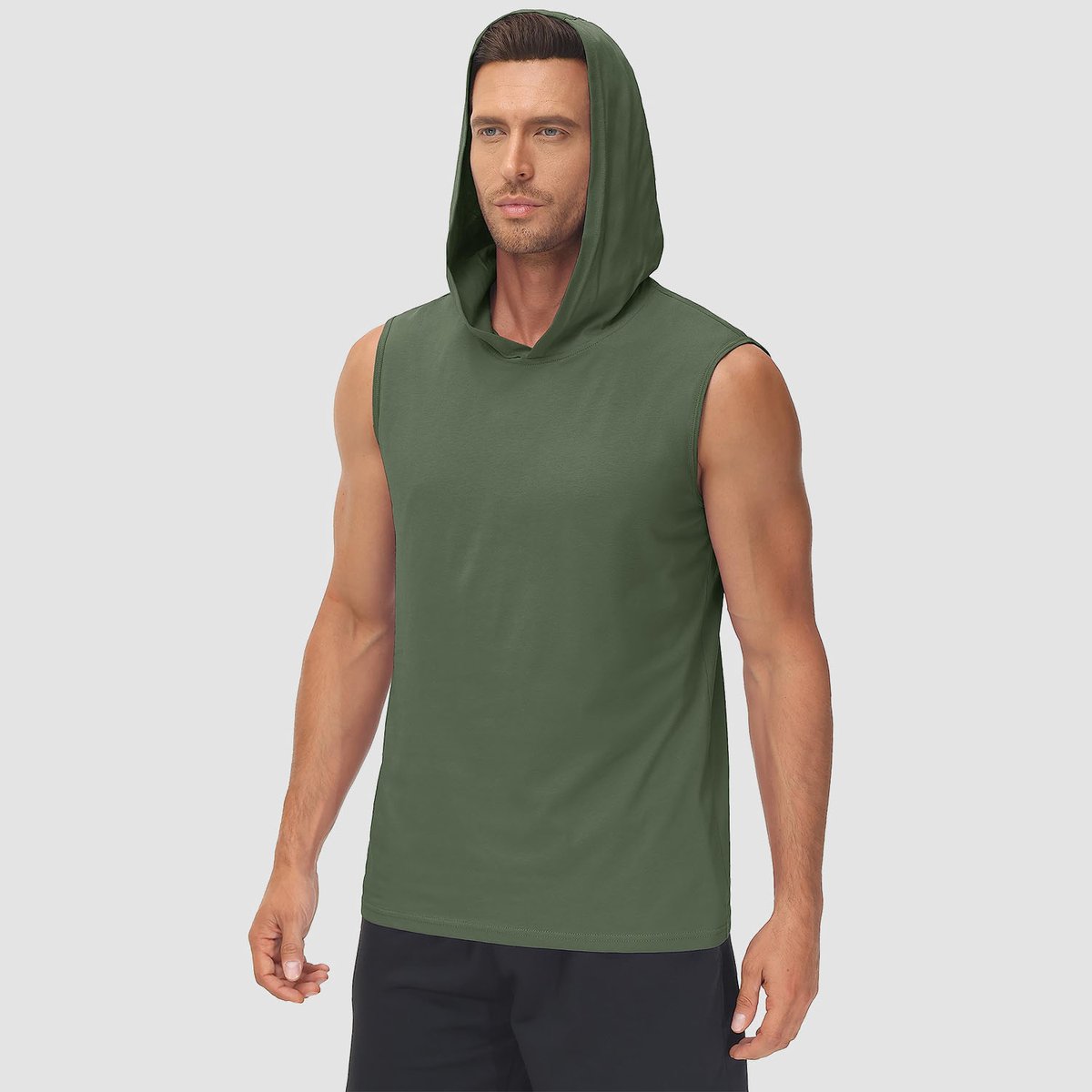 New Arrival! Men's Hooded Tank Top!😍 #gymwear #workouttop #hoodie #magcomsen