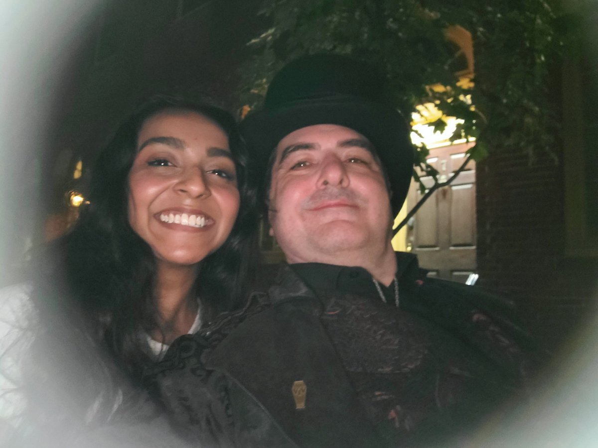 Goth_Graveyard's tweet photo. Another great #ghost tour.  #paranormal #Salem with my new friend Hemalatha. ❤️ https://t.co/y6LSvLRO0a