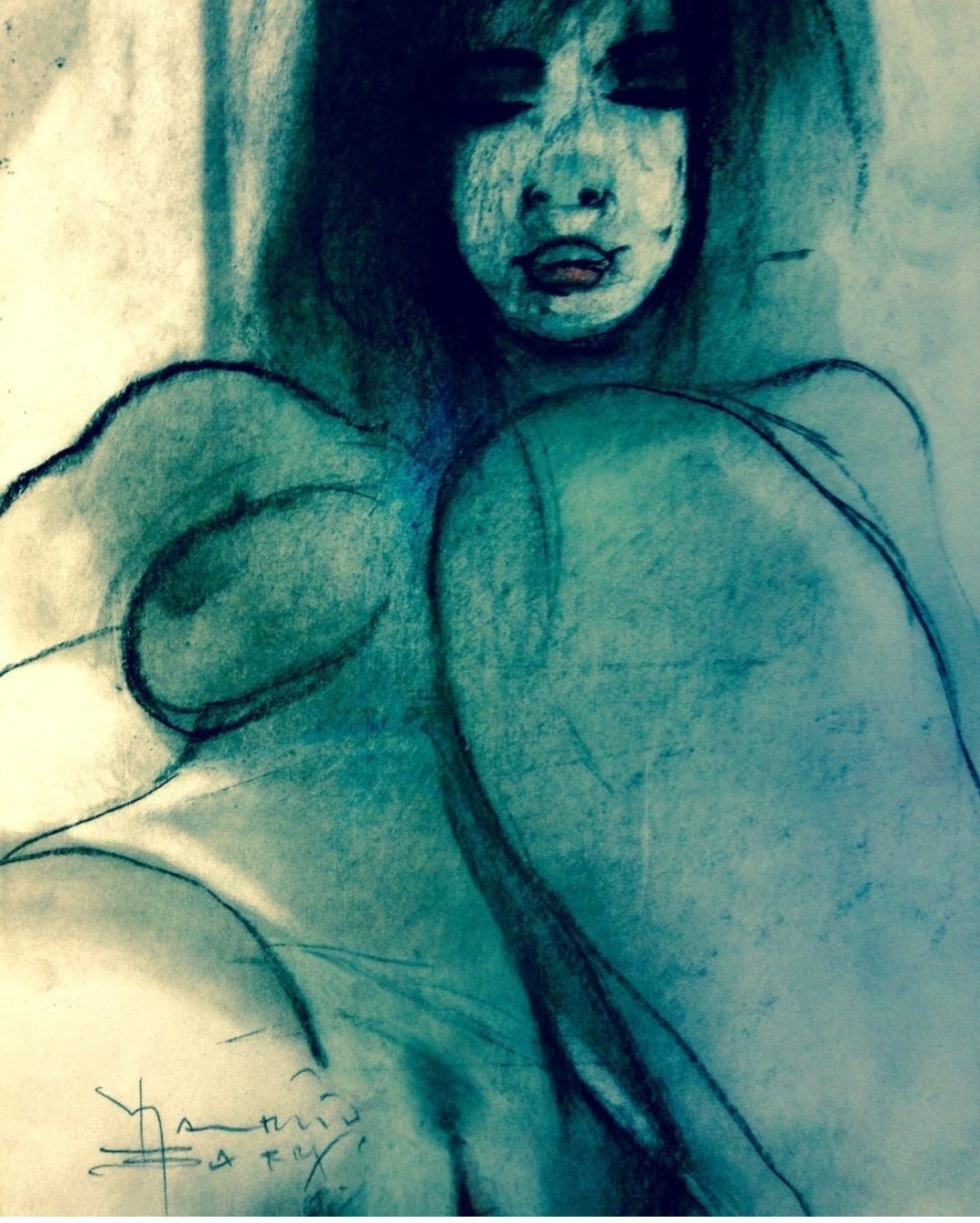 Sakuranbodaruma On Twitter My World Is Blue Art By Maurizio Barraco | Hot  Sex Picture