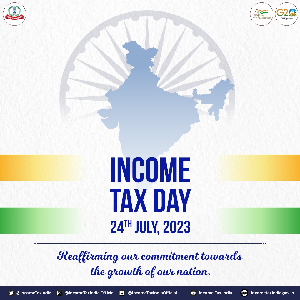 Greetings on the 164th Income Tax Day!

As we fulfill our tax obligations, we contribute to the development of our country. Today, let's reaffirm our commitment towards the growth and prosperity of our nation.

Together, we can build a stronger and brighter future! 
#IncomeTaxDay