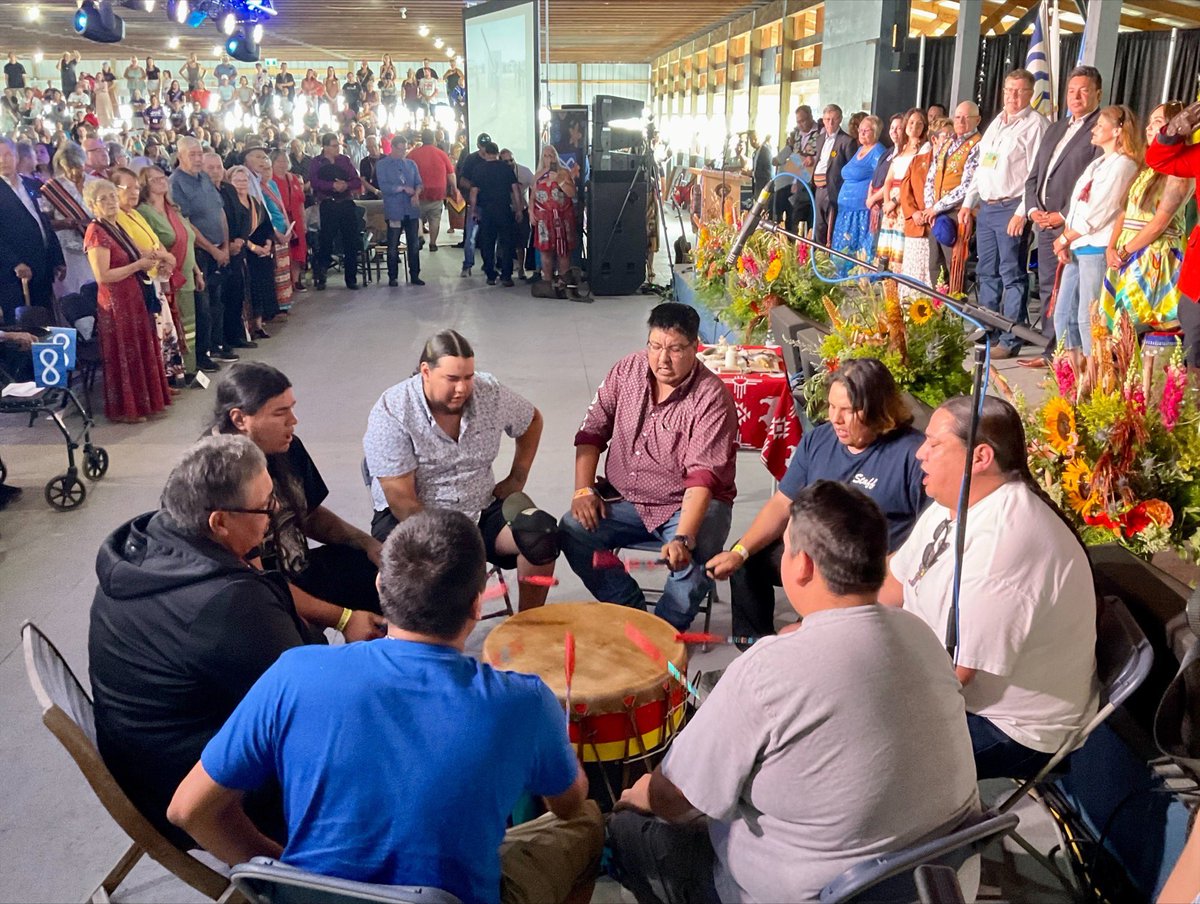 MarcDalton's tweet photo. 10,000s of Métis & others attended #BacktoBatoche in Sask over 4 days. It’s a fantastic cultural celebration with almost non-stop entertainment & activities.
Attended with Conservative MPs @Jamie_Schmale @GaryAVidal @BradRedekopp @KellyBlockmp @RandyHobackCPC @KevinWaugh_CPC https://t.co/rLMy20SoZI