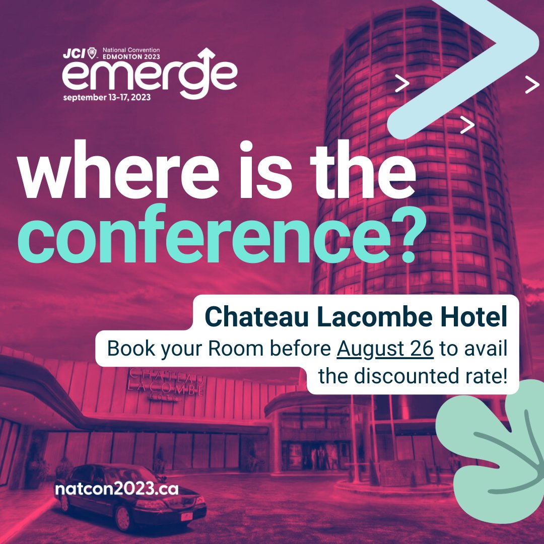📢 National Convention Reminder! 🏨 Book your hotel rooms now for the upcoming National Convention and take advantage of DISCOUNTED PRICING until August 26! Don't miss out on the special rates! Reserve your spot today. 🎉

#YEGEvents #Yeg #YEGbusiness