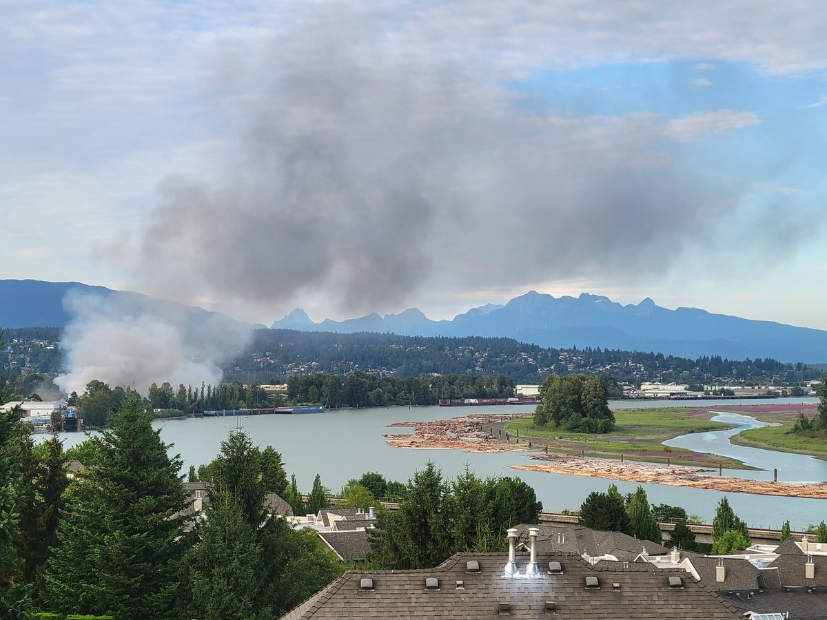 Big fire in New Westminster.