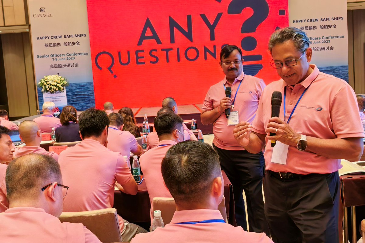 Fleet_stories's tweet photo. Last month, our Senior Officers' Conference in Dalian themed ‘Happy Crew, Safe Ships’ resonated with over 150 attendees, including shipowners, clients, partners and our senior colleagues from across our global business. 
#FLEETWay #FLEETStories https://t.co/L7guBx60YH