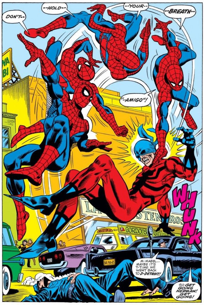 RT @blaksheepno1: Amazing Spider-Man#147 artwork by Ross Andru, Mike Esposito and Dave Hunt (1975). https://t.co/uU5poYds9L