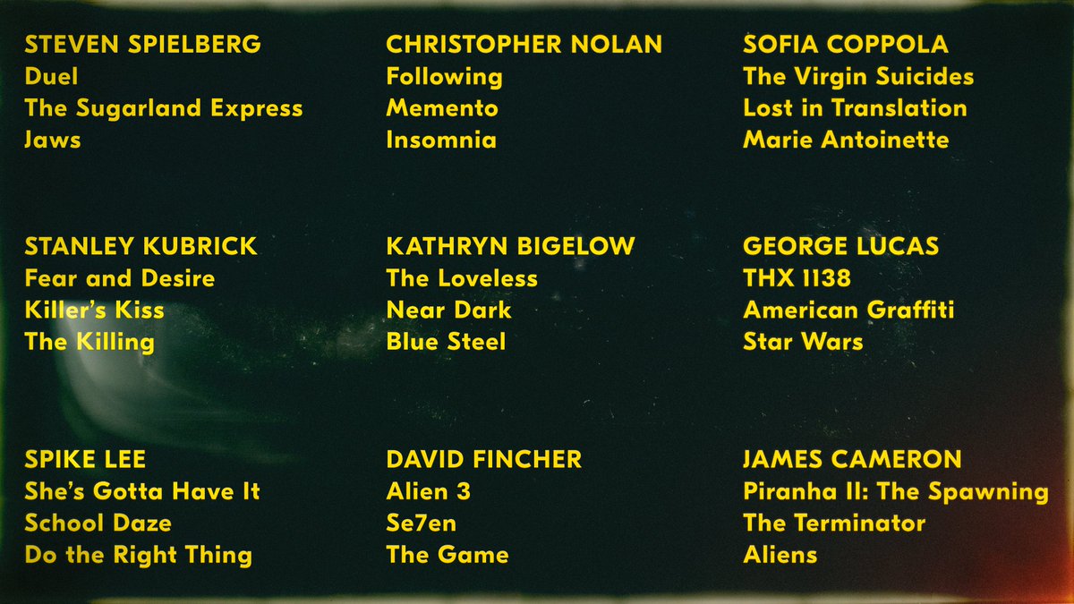 📽️First three feature films📽️