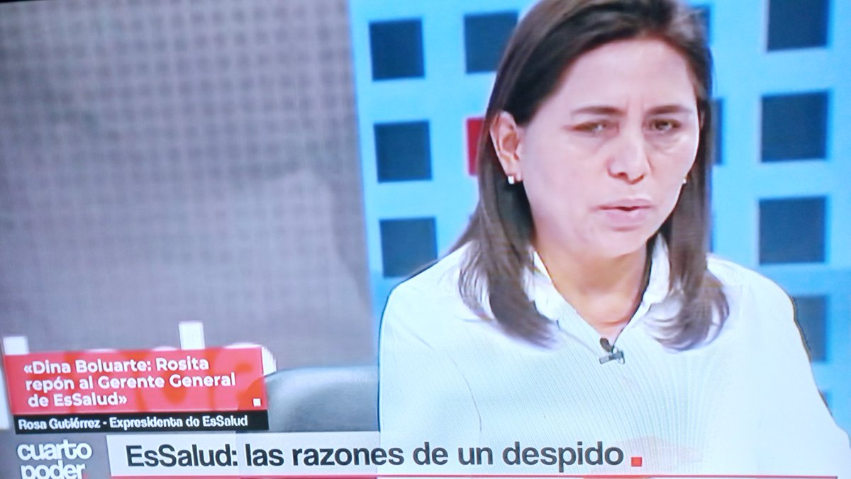 juanca_calero's tweet photo. Rosa Gutiérrez afirma que Dina Boluarte le pidió que reponga al Gerente General de #EsSalud...
"Rosita, repón al Gerente General de EsSalud". https://t.co/uFSA7tzni6