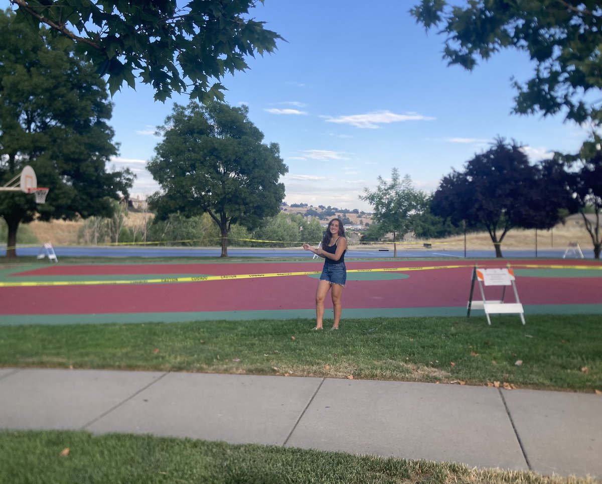 Finally re-doing my happy place; the basketball court at my neighborhood park! So happy and really excited to see how it turns out! 🏀🤍

#basketball #womensbasketball #redoingcourts #havingfun #cantwait #looksamazingsofar #basketballcourts #neighborhoodpark