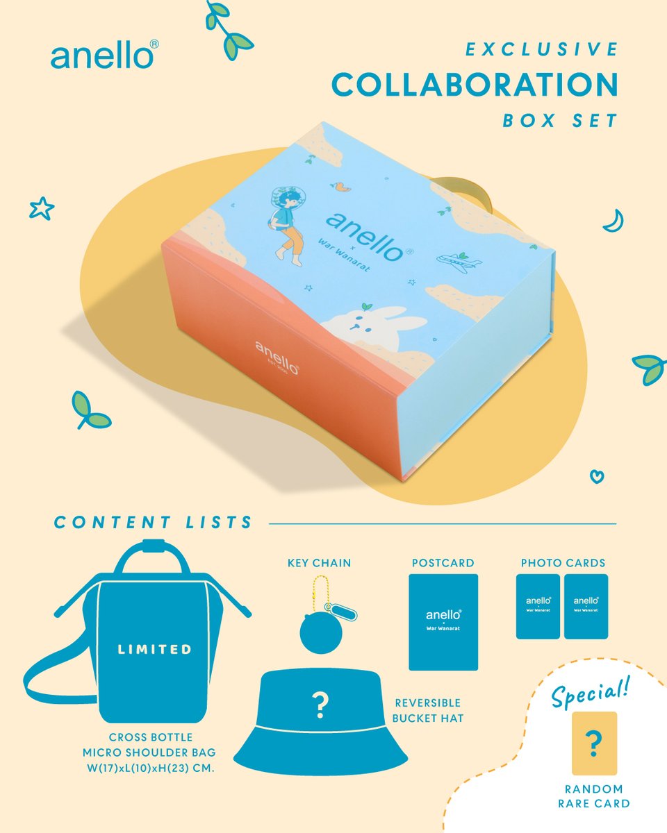 AnelloTh's tweet photo. Exclusive Collaboration Box Set 🎁
กล่องสุดพิเศษที่ anello กับคุณวอร์ร่วมกันสร้างสรรค์
อัดแน่นไปด้วยความพิเศษมากมาย✨

เตรียมเป็นเจ้าของได้ พร้อมกัน 1 สิงหาคม 2566 นี้

*สิน���้ามีจำนวนจำกัด
#anelloTH
#anelloTHambassador
#anelloxWarWanarat https://t.co/2e1yzb2jz1