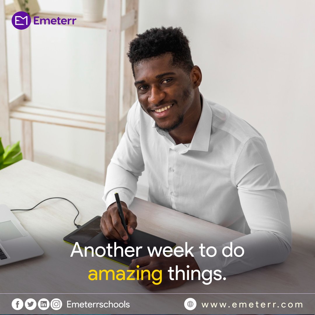 EmeterrSchools's tweet image. Rise and shine, techies! 🌞 

Here's to a week full of exciting challenges and breakthroughs at Emeterr! 🚀 

Let's work hard, play hard, and create amazing memories together!😘