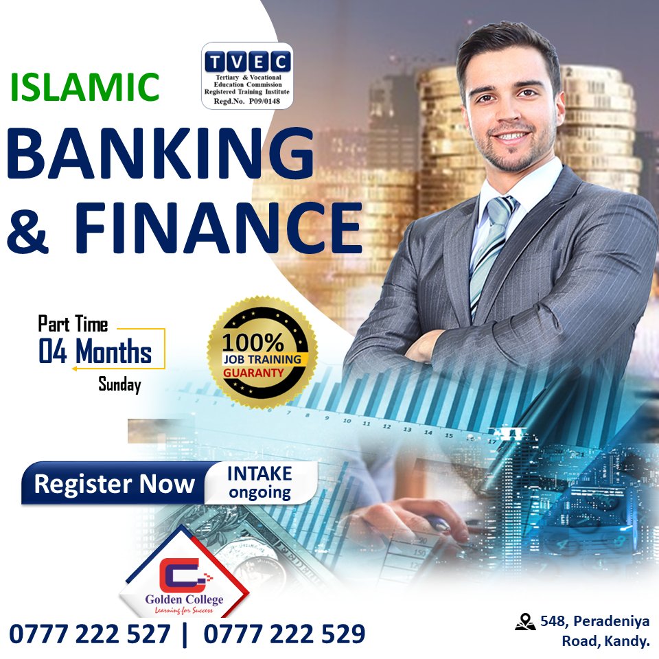 Intake Process Ongoing
TVEC Approved
ISLAMIC BANKING AND FINANCE Course
'100% Job Training Guaranty'

#IslamicBanking #courses2023 #joborientedcourses #jobtraining #parttimecourses