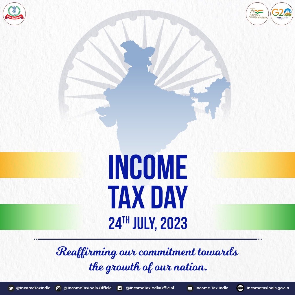 Pavitradubey's tweet photo. Greetings on the 164th #IncomeTaxDay
As we fulfill our tax obligations, we contribute to the development of our country.
Today, let's reaffirm our COMMITMENT towards the growth and prosperity of OUR NATION.
Together, we can build a stronger and brighter future.
#NationaFirst https://t.co/q5H2z9UH9J