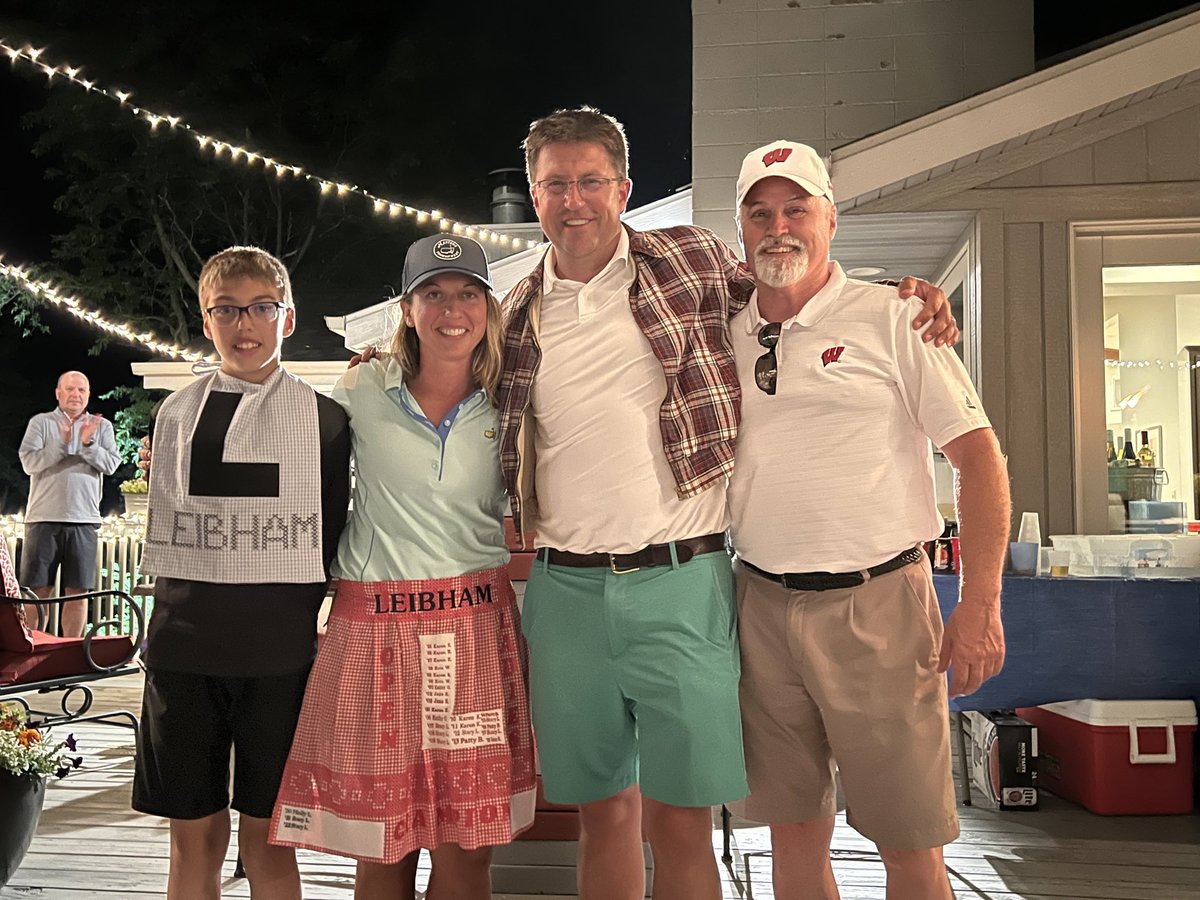 leibhamopen's tweet photo. Here are our 2023 Leibham Open Champions...
James Leibham (3rd Jacket)
Stacy Leibham  (9th Apron) 
 @SLeibham 
#open https://t.co/HMrZLcrqX7