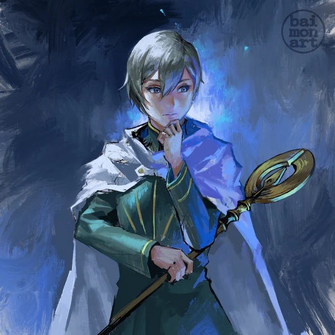 Temenos rough painting #OctopathTraveler2 #オクトラ2