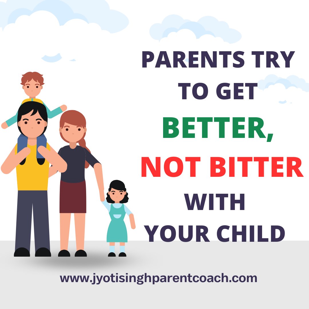 Parenting can be a very stressful job, and it's easy to feel overwhelmed when things aren't going your way. Little efforts of mindfulness will help you to become a better parent and avoid becoming bitter. #jyotisinghparentcoach