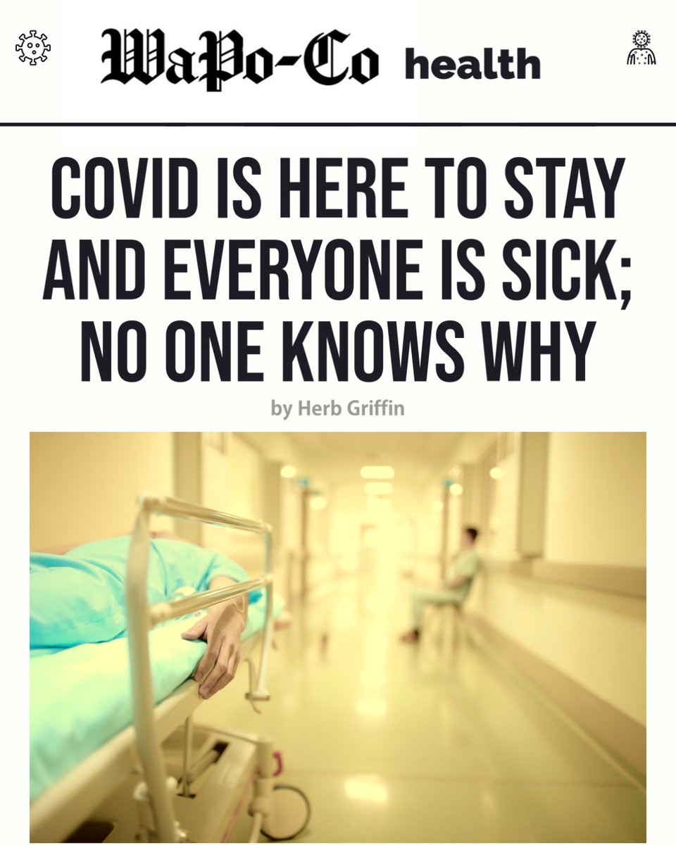 TheWaPoCo's tweet photo. Today in Washington Post-Covid Health:
COVID IS HERE TO STAY AND EVERYONE IS SICK;
NO ONE KNOWS WHY https://t.co/ejwyYMvahJ