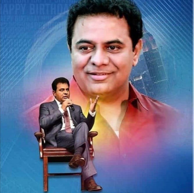 Wishing Happy Birthday to Our beloved Hon'ble Minister KTR sir  🙏💐