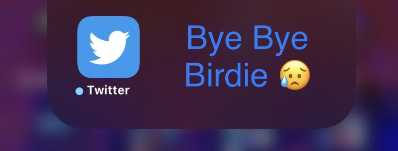 evkeke's tweet photo. The end of an era😭 #byebyebirdie #twitter https://t.co/ejlQF9L8aC